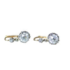 Boucles d'oreilles Dormeuses en or, platine et diamants - Castafiore