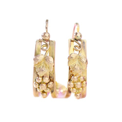 Boucles d'oreilles Dormeuses en or rose - Castafiore