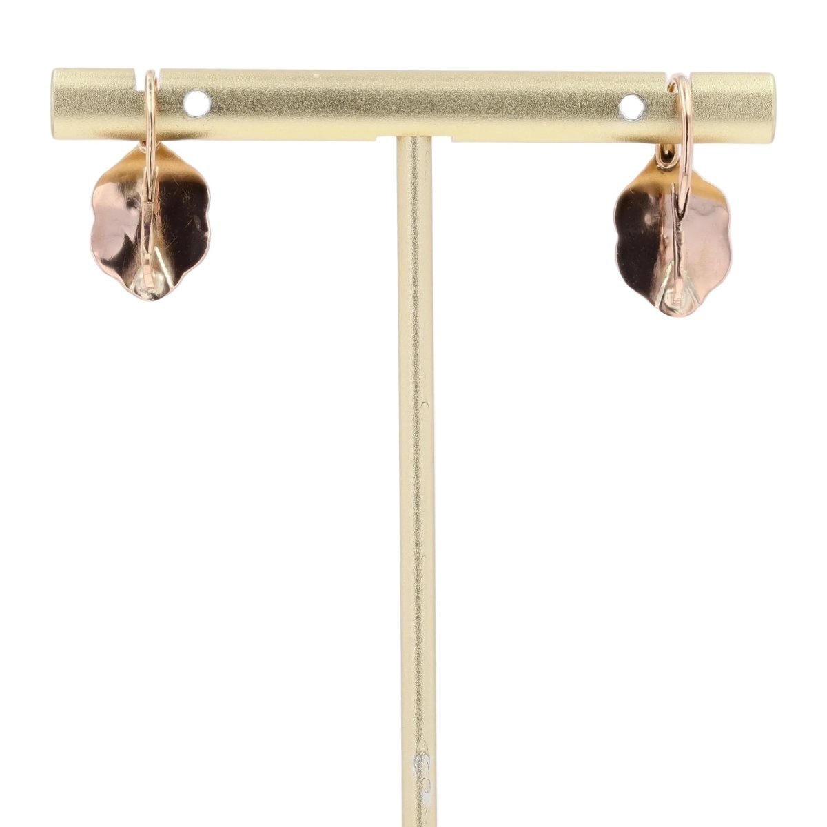 Boucles d'oreilles Dormeuses en or rose - Castafiore