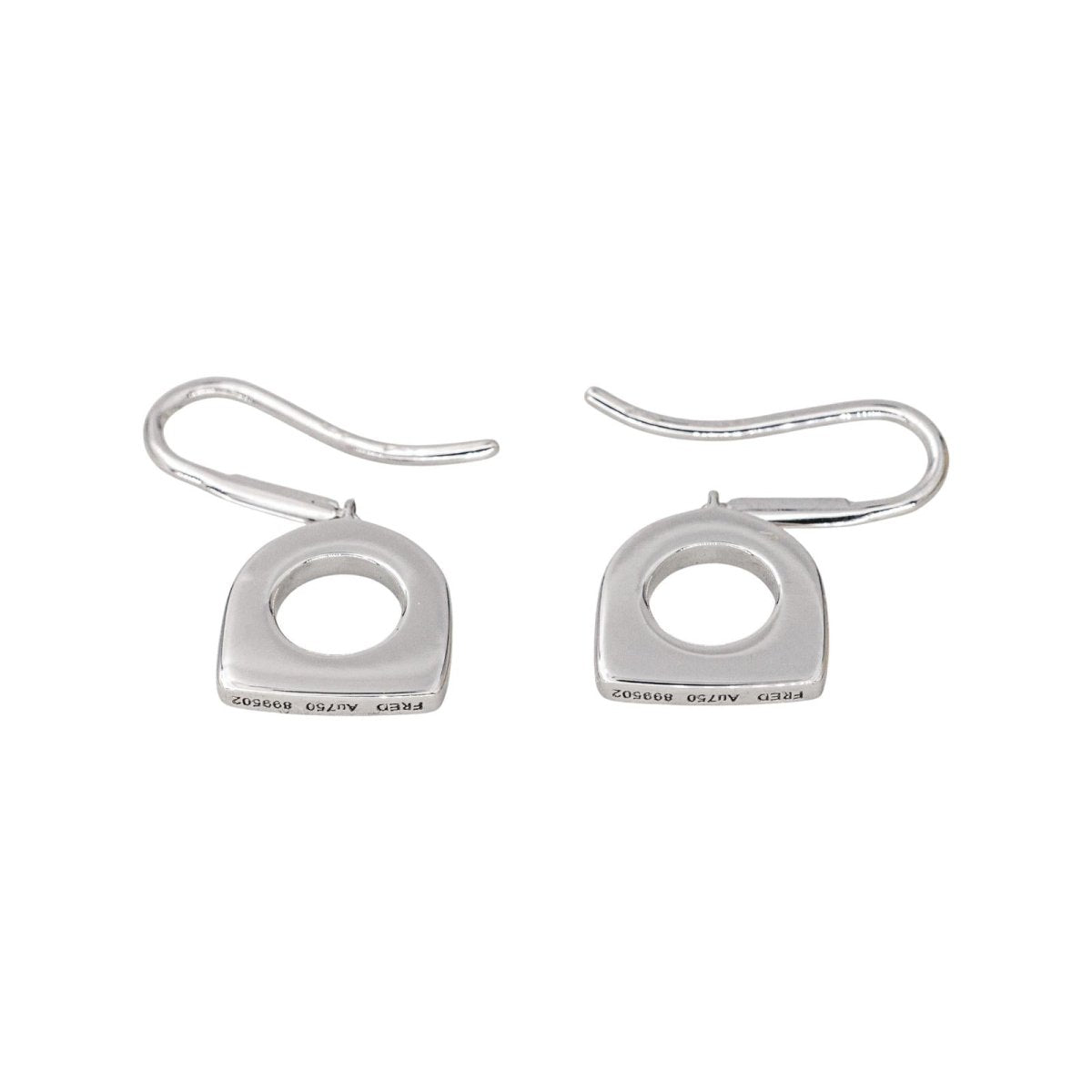 Boucles d'oreilles Dormeuses FRED "Success" en or blanc et diamants - Castafiore