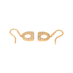 Boucles d'oreilles Dormeuses FRED "Success" en or rose et diamants - Castafiore
