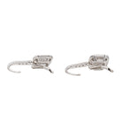 Boucles d'oreilles Dormeuses Or blanc Diamant - Castafiore