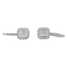 Boucles d'oreilles Dormeuses Or blanc Diamant - Castafiore