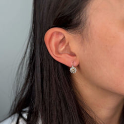 Boucles d'oreilles dormeuses - Or & Diamants - Castafiore