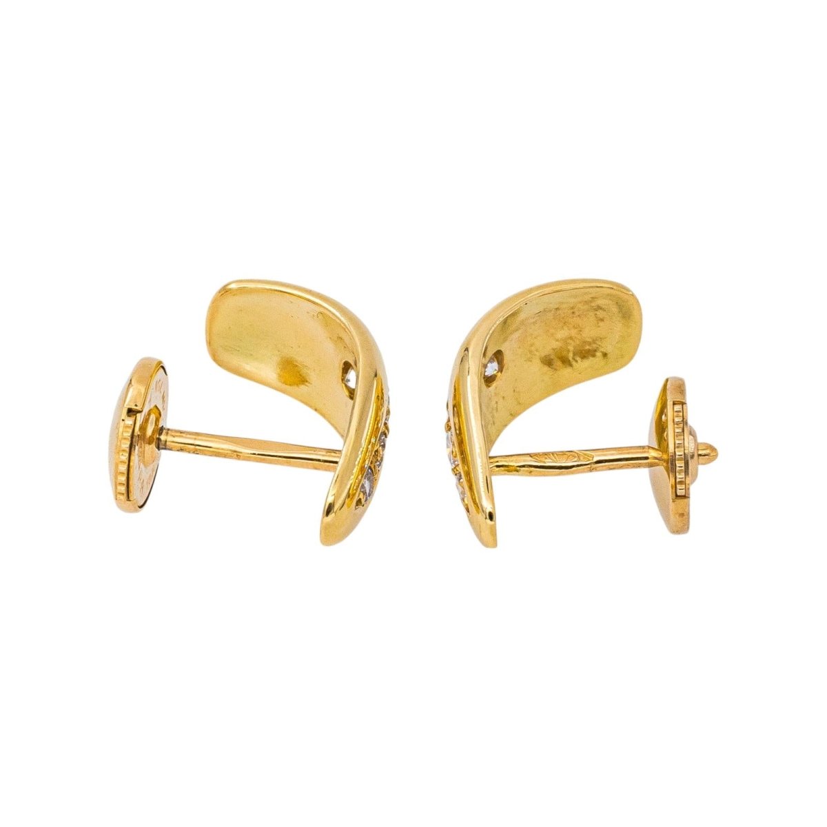 Boucles d'oreilles Dormeuses Or jaune Diamant - Castafiore