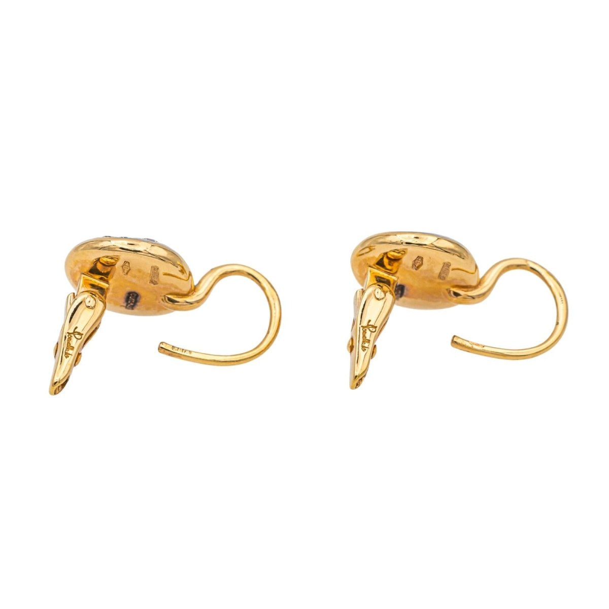 Boucles d'oreilles Dormeuses POMELLATO "Sabbia" en or rose, or blanc et diamants - Castafiore