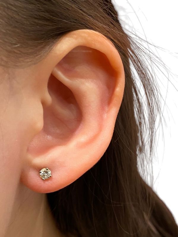 Boucles d’oreilles en or blanc 18k et diamants - Castafiore