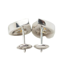 Boucles d'oreilles en or blanc, citrines et diamants - Castafiore
