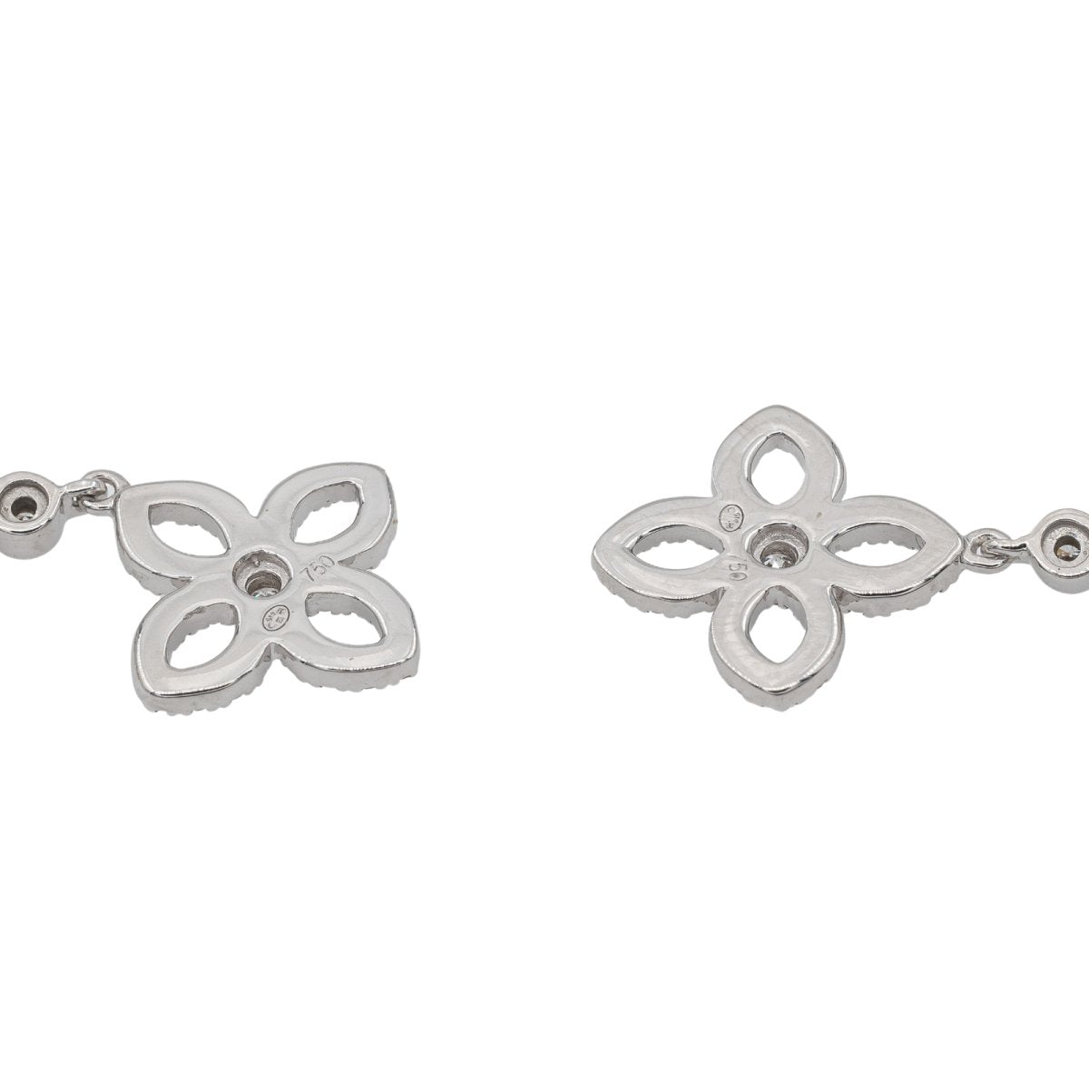 Boucles d'oreilles en Or blanc et Diamant - Castafiore