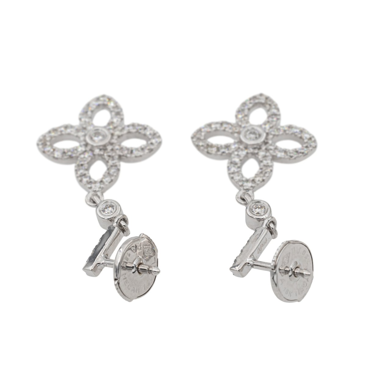 Boucles d'oreilles en Or blanc et Diamant - Castafiore