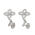 Boucles d'oreilles en Or blanc et Diamant - Castafiore