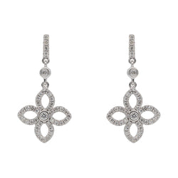 Boucles d'oreilles en Or blanc et Diamant - Castafiore