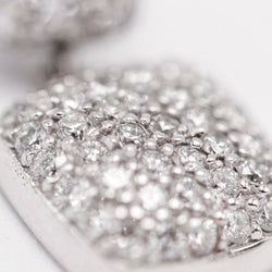 Boucles d'oreilles en or blanc et diamants - Castafiore