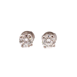 Boucles d'oreilles en or blanc et diamants - Castafiore