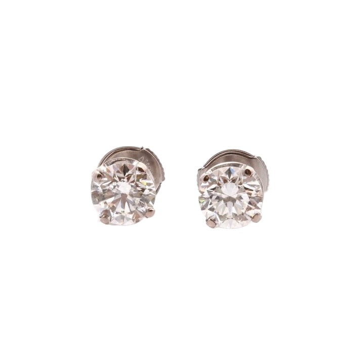 Boucles d'oreilles en or blanc et diamants - Castafiore