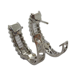 Boucles d'oreilles or et diamants 2 ct