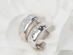 Boucles d'Oreilles En Or Blanc Et Diamants - Castafiore