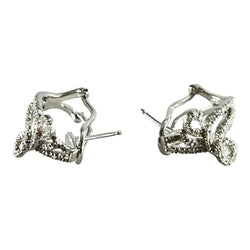 Boucles d'oreilles en or blanc et diamants - Castafiore