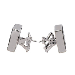 Boucles d'oreilles en or blanc et diamants - Castafiore