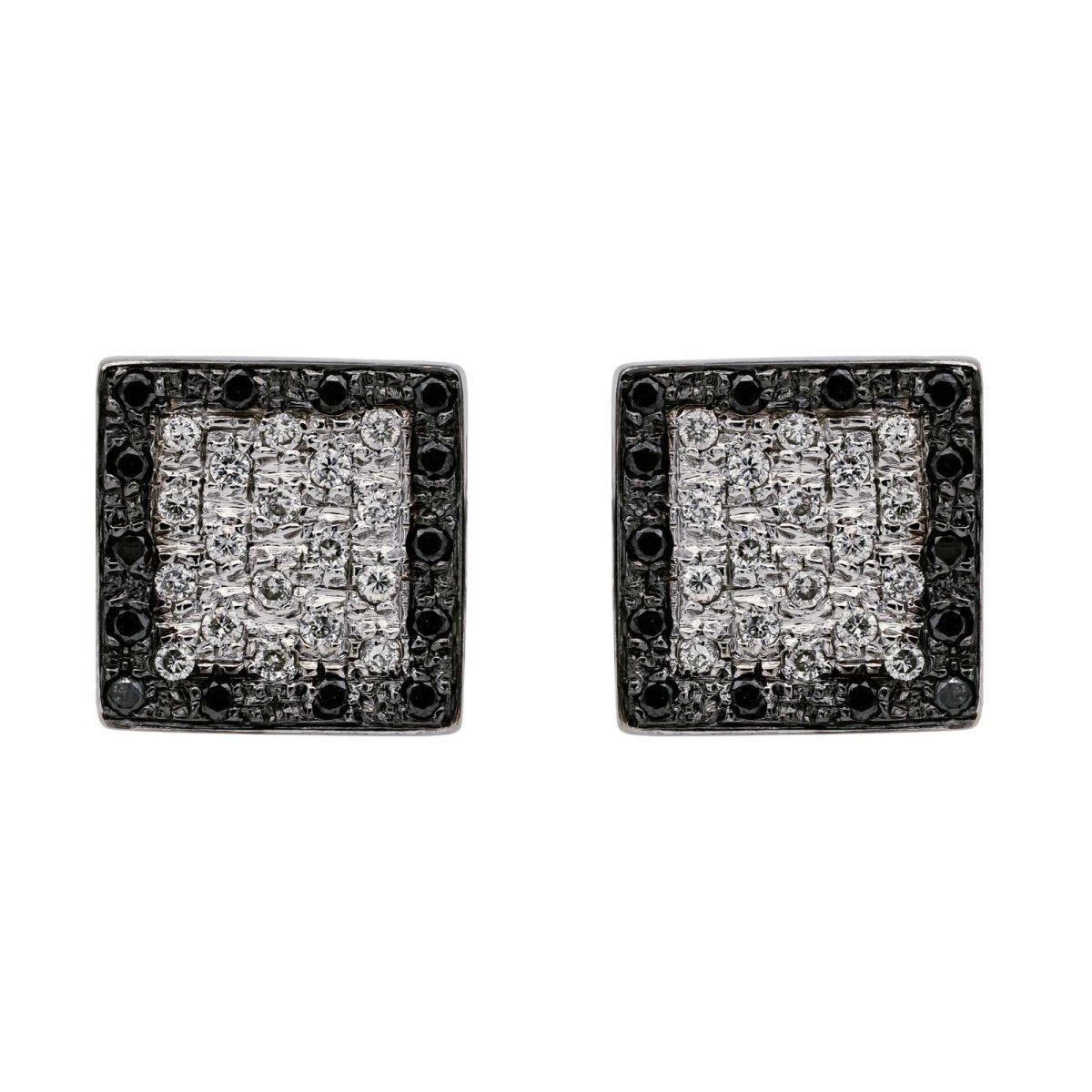 Boucles d'oreilles en or blanc et diamants - Castafiore