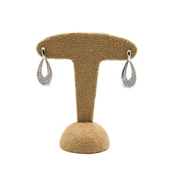 Boucles d'Oreilles en or blanc et diamants - Castafiore