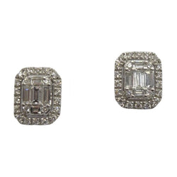 Boucles d'oreilles en or blanc et diamants - Castafiore