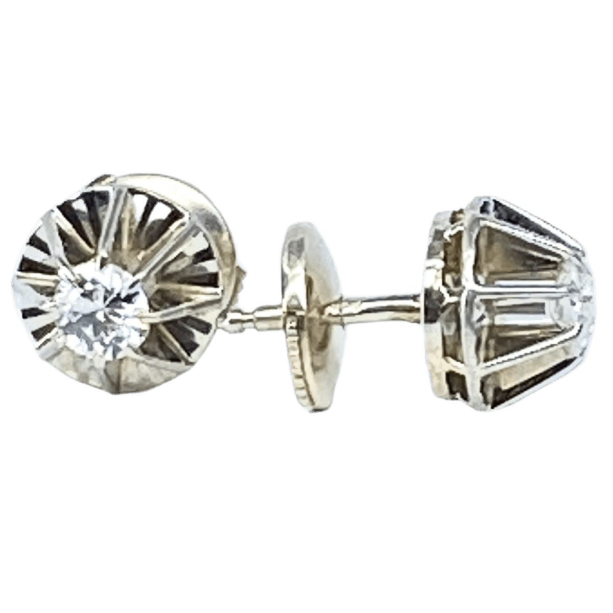 Boucles d’oreilles en or blanc et diamants - Castafiore