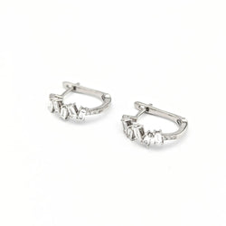 Boucles d'oreilles en or blanc et diamants - Castafiore