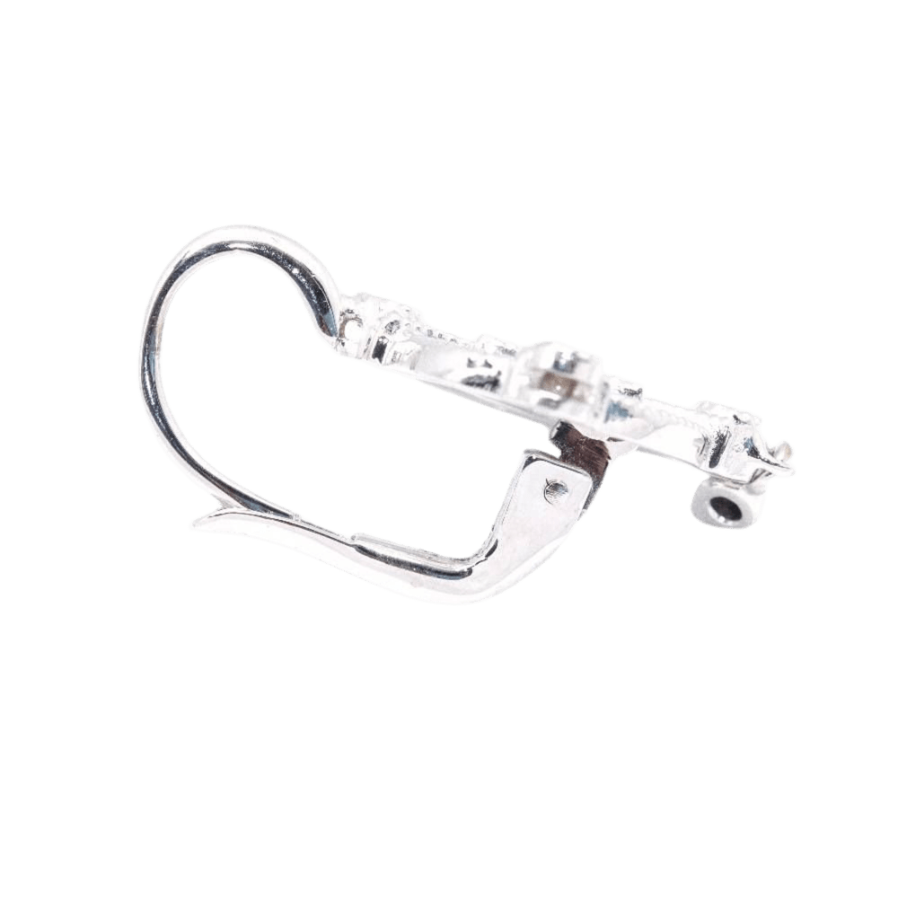 Boucles d'oreilles en or blanc et diamants - Castafiore