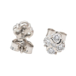 Boucles d'oreilles en or blanc et diamants - Castafiore