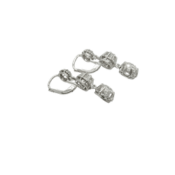 Boucles d'oreilles en or blanc et diamants - Castafiore