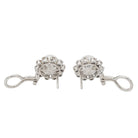 Boucles d'oreilles en or blanc, perle et diamants - Castafiore