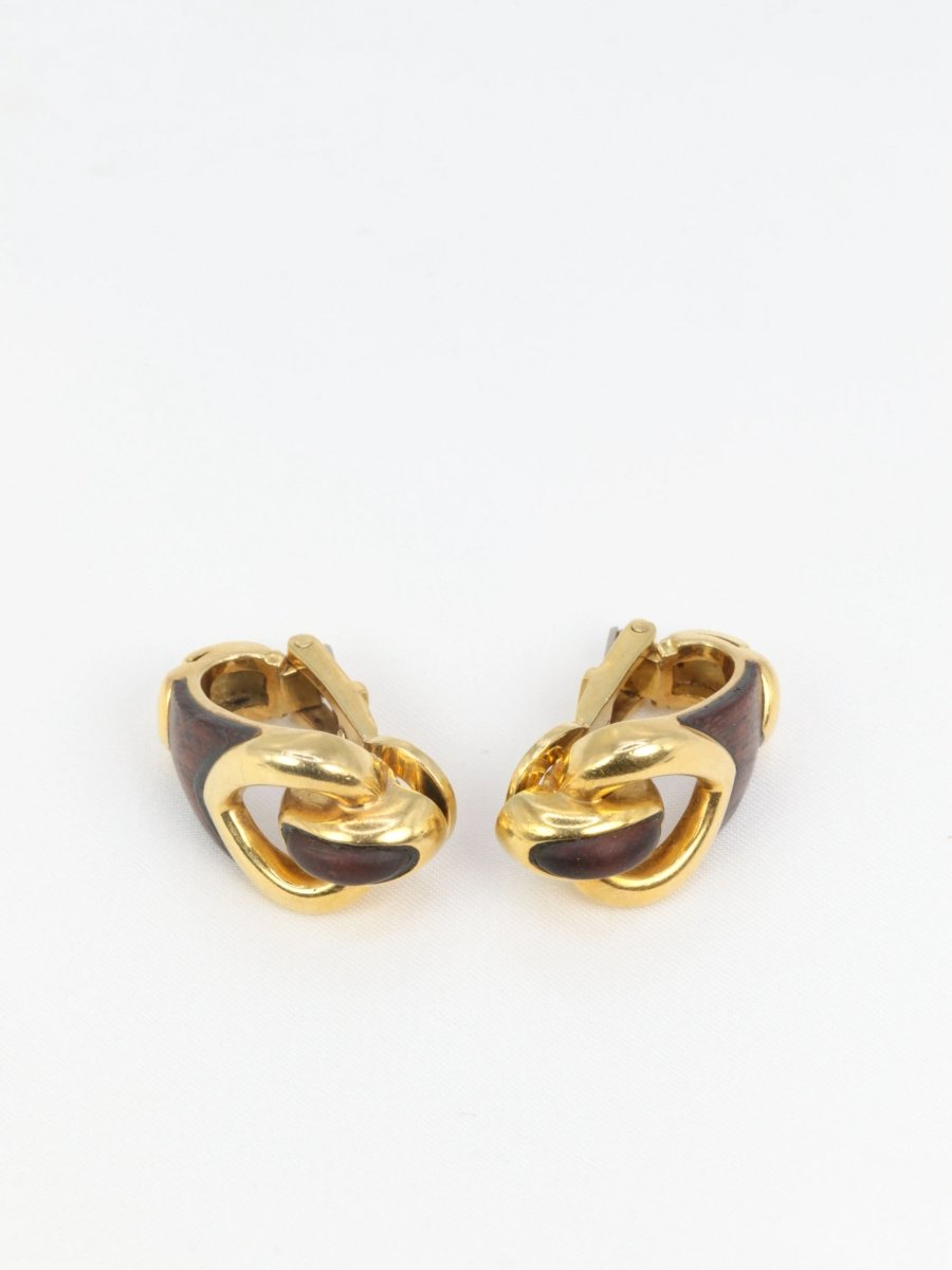 Boucles d’oreilles en or et Bois d’amourette - Castafiore
