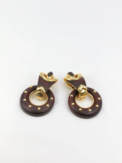 Boucles d’oreilles en or et Bois d’amourette - Castafiore
