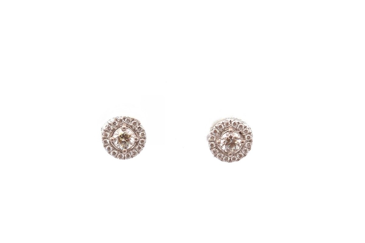 Boucles d'oreilles en or et diamants - Castafiore