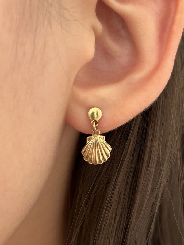 Boucles d'oreilles en or jaune - Castafiore
