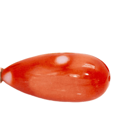 Boucles d'oreilles en or jaune, corail et diamants - Castafiore