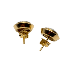 Boucles d'oreilles en or jaune et diamants - Castafiore