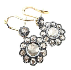 Boucles d'oreilles en or jaune et diamants - Castafiore