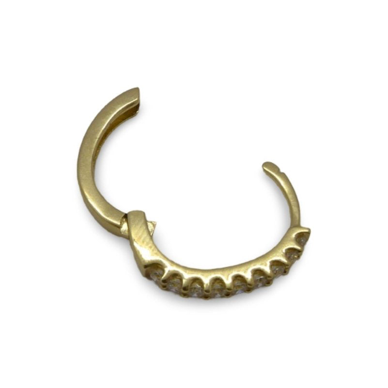 Boucles d'oreilles en or jaune et diamants - Castafiore
