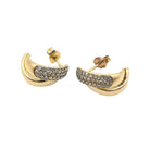 Boucles d'oreilles en or jaune et diamants - Castafiore