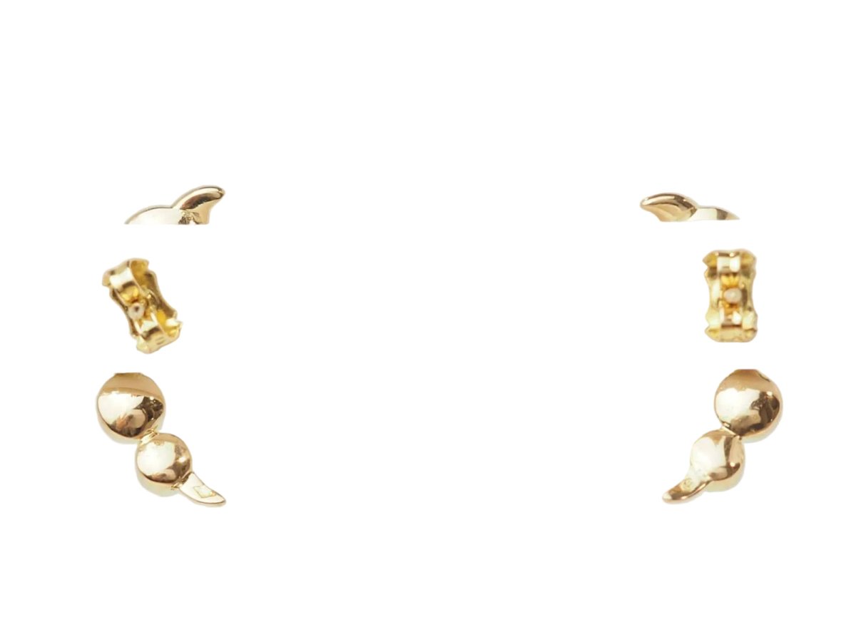 Boucles d’oreilles en or jaune et grenats - Castafiore