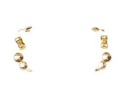 Boucles d’oreilles en or jaune et grenats - Castafiore