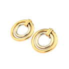 Boucles d'oreilles en or jaune et or blanc - Castafiore