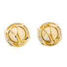 Boucles d'oreilles en or jaune et perle - Castafiore