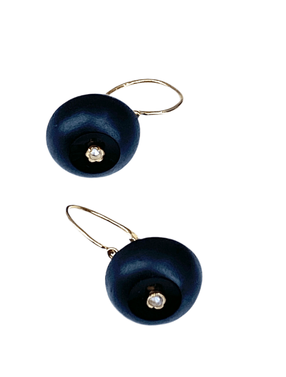 Boucles d’oreilles en or jaune et perle - Castafiore