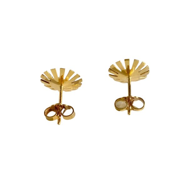 Boucles d'oreilles en or jaune et perles - Castafiore