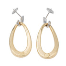 Boucles d'oreilles en or jaune, or blanc et diamants - Castafiore