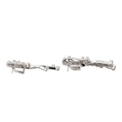 Boucles d'oreilles en palladium et diamants - Castafiore