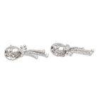 Boucles d'oreilles en palladium et diamants - Castafiore